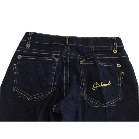 Marithe Francois Girbaud | Graphic Print Crop Womens Size 28 Blue Denim - Picture 5 of 13